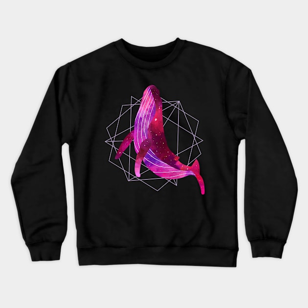 space whale Crewneck Sweatshirt by ales888